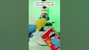 Lays chips under microscope  #microscope