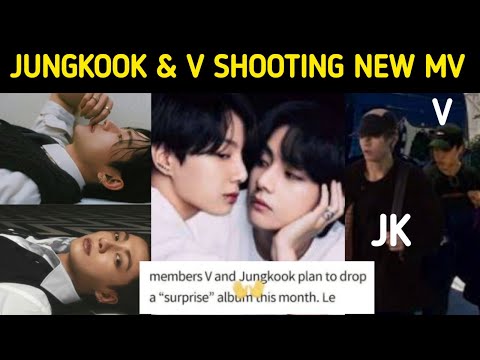 OMG!😳 JUNGKOOK & V SHOOTING NEW MV 