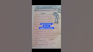 #4th standard english,  my first letter,  WORKBOOK ANSWERS