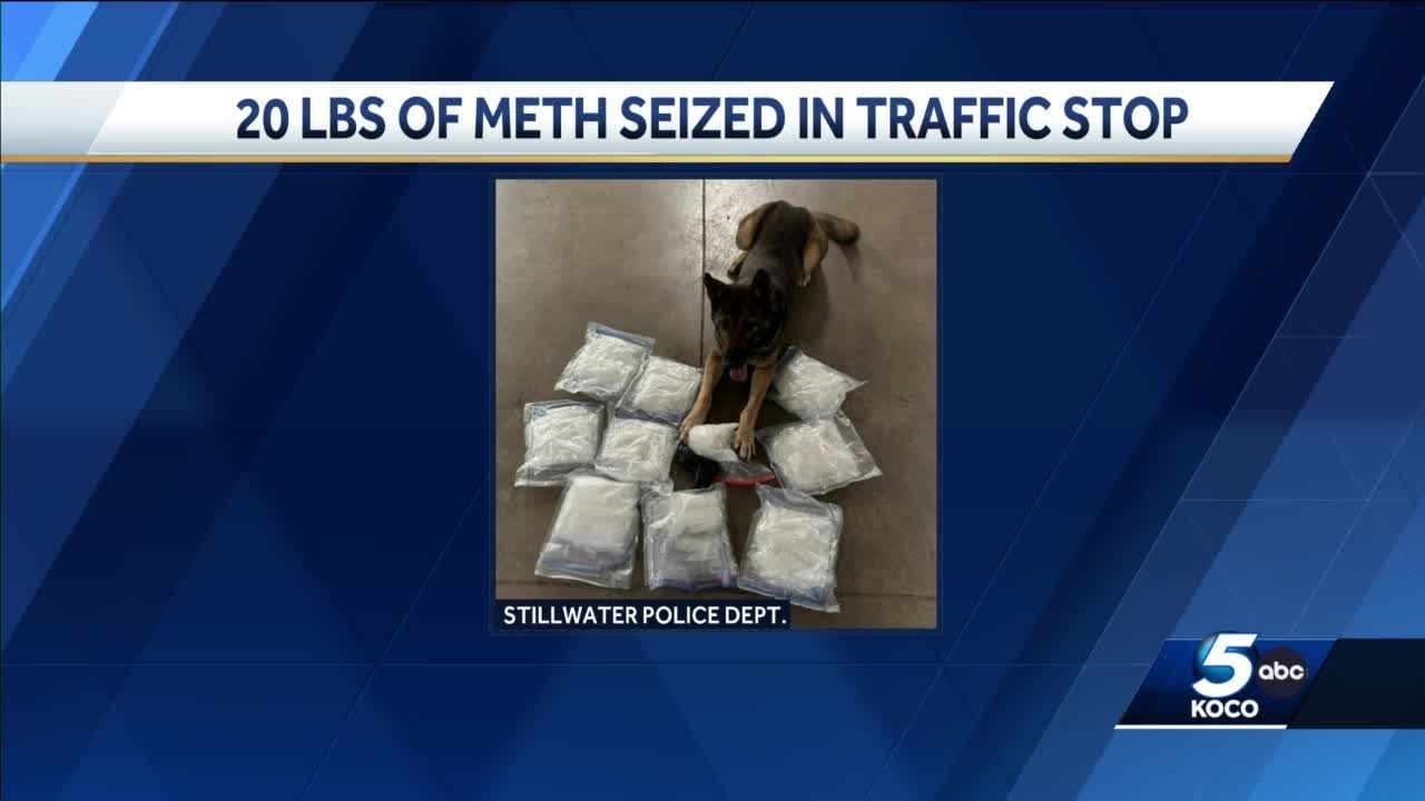 20 pounds of meth seized during a traffic stop in Oklahoma - YouTube