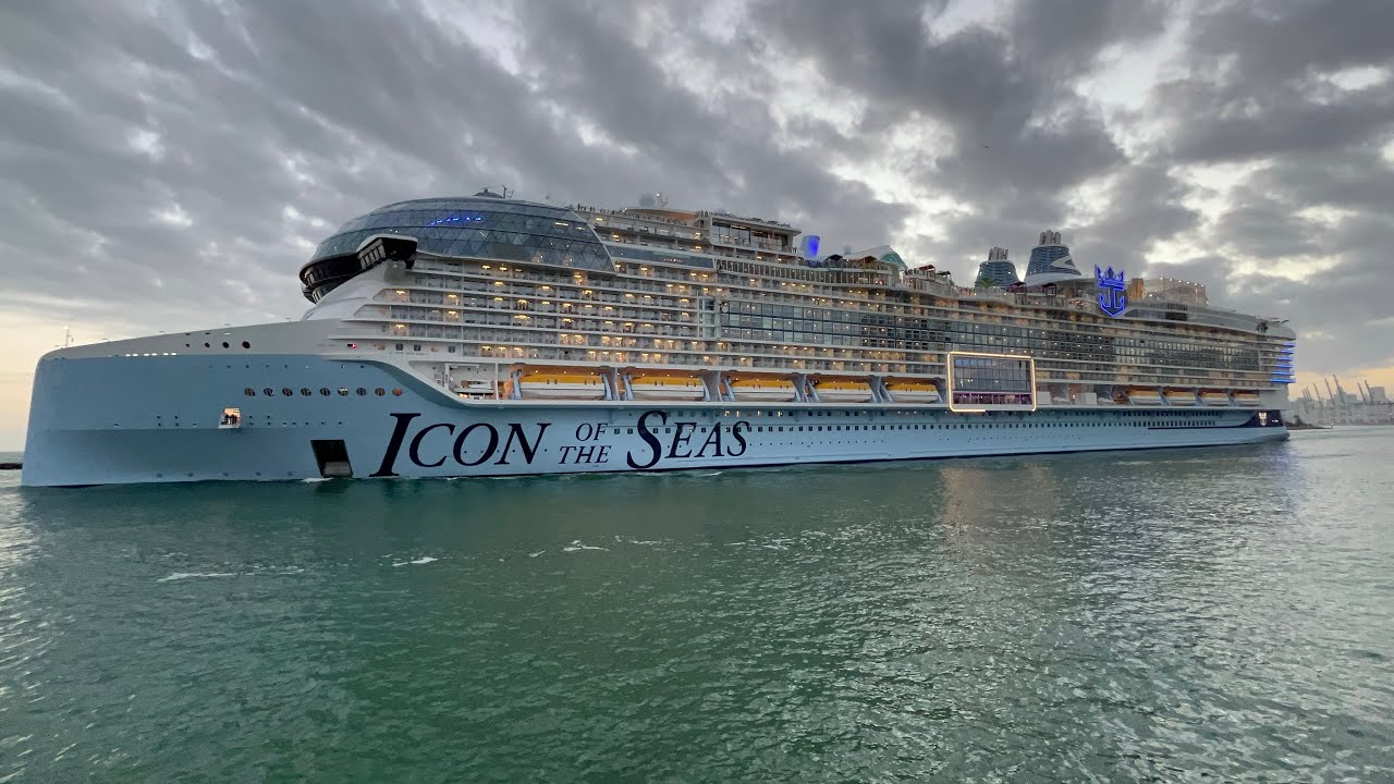 ICON OF THE SEAS maiden voyage departure from Port Miami on 27 January ...