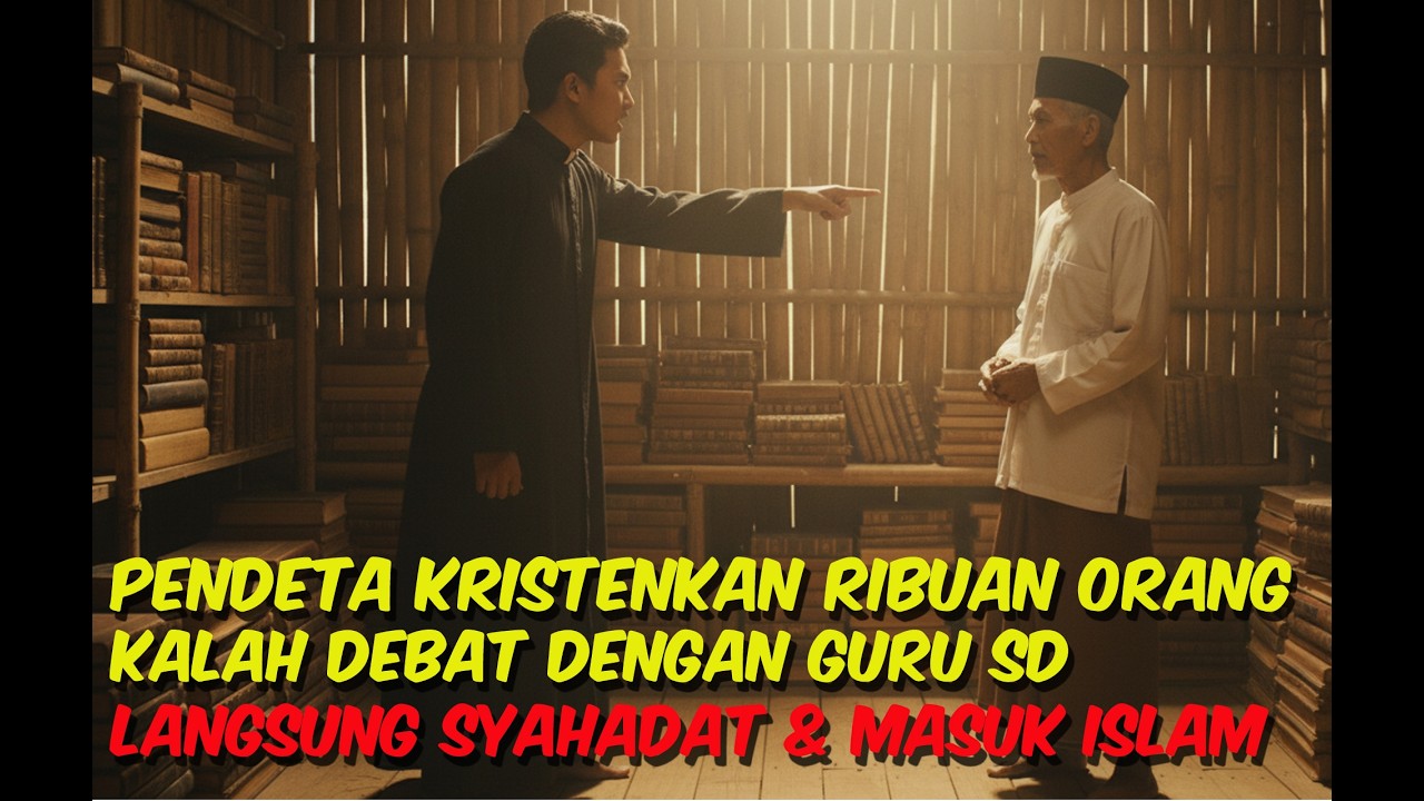 PENDETA KRISTENKAN RIBUAN ORANG KALAH DEBAT DENGAN GURU SD LANGSUNG SYAHADAT & MASUK ISLAM