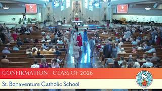 School Confirmation Mass, Class of 2026, Saturday, February 14, 2026, 11 AM (ET)