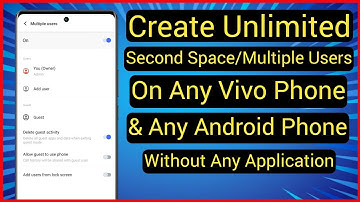 Second Space In Vivo | How To Use Second Space In Vivo | How To Create Multiple Users On Android |