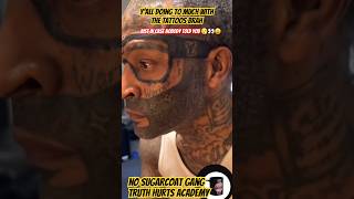 Is this the new wave 😳He could of just got the #glass 😭😩#nosugarcoatgang #trending #tattoo