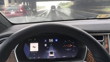 Watch Tesla Autopilot Do the Unthinkable in Light Rain!