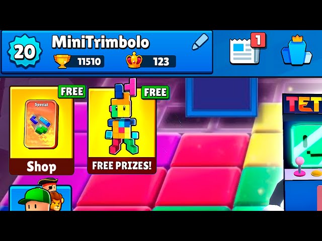 Game Tetris - Stumble Guys - Queen Bee Festas