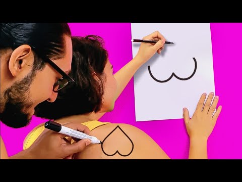 31 DRAWING CHALLENGES and funny hacks