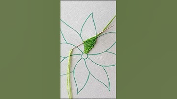 #bordado easy flower basic hand #embroidery stitch🌿💥🌻