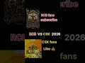 CSK vs Rcb #csk #rcbvscsk #rcbians #shorts #ipl2026