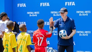 Fifa President Gianni Infantino Announced Plans To Build 20 Additional Mini-Pitches In Schools