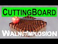 3D End Grain Cutting Board - Walnut Implosion