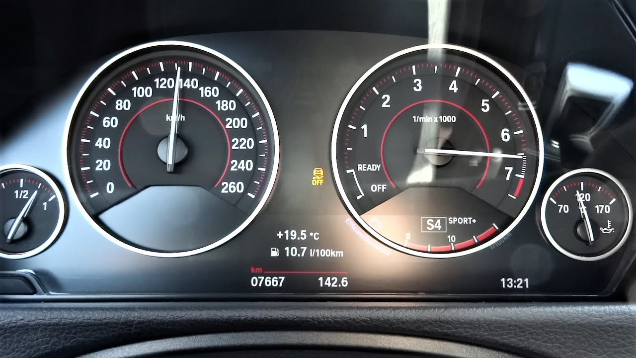 Как вывести скорость на экран bmw f30