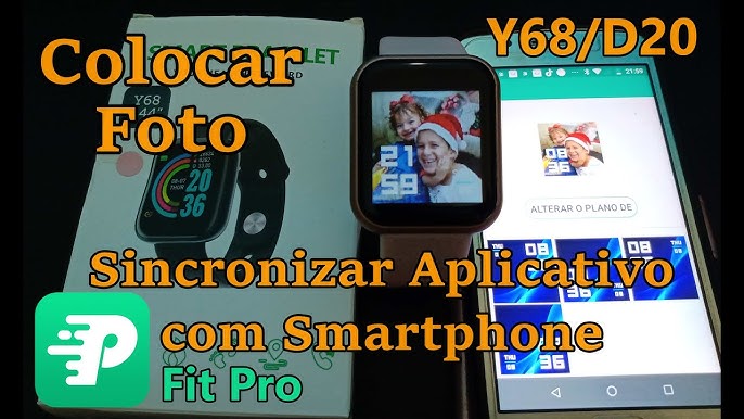 Smartwatch Y68 como conectar com aplicativo .Fitpro. 