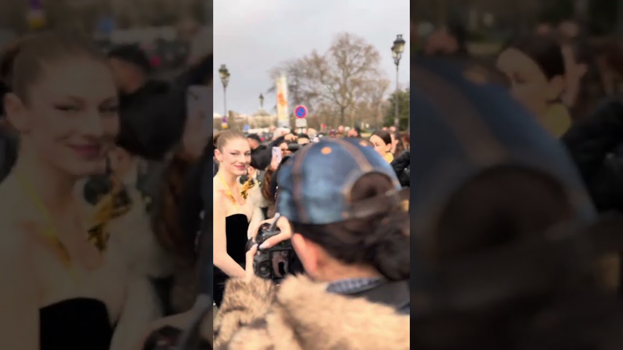 Hunter Schafer(hunger games) AT FASHION SHOW SCHIAPARELLI IN PARIS 23/ January/2024