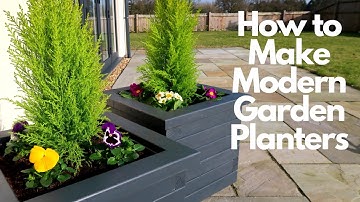 Hoe maak je moderne tuinplantenbakken?