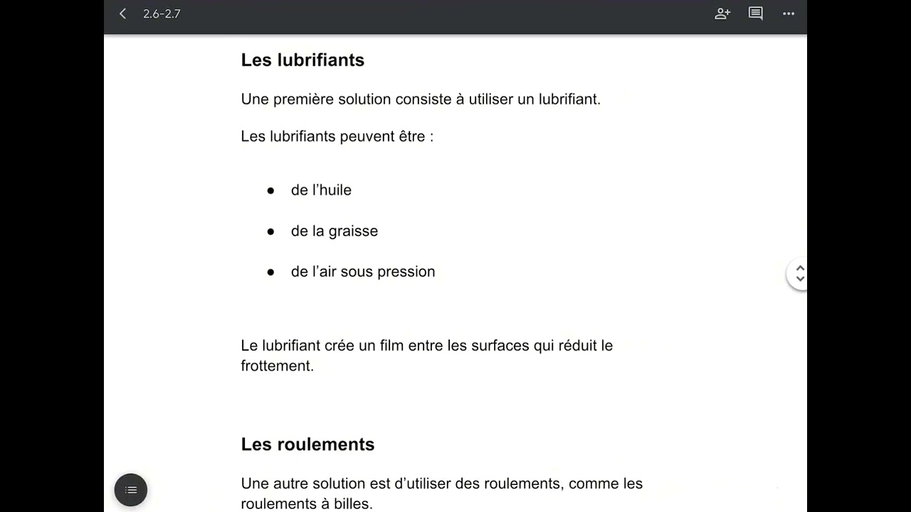 Sciences chapitres 4, section 2.6-2.7