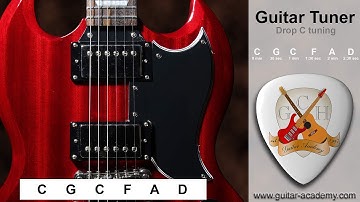 Drop C tuner - Tune you guitar to drop C  -  C G C F A D