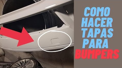Como hacer tapas para bumper FACIL Y RAPIDO