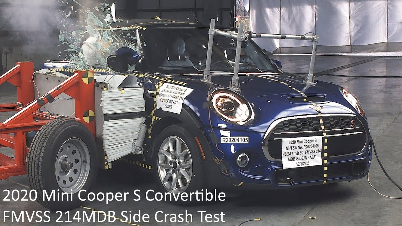 2015-2023 Mini Cooper S Convertible (F57) FMVSS 214MDB Side Crash