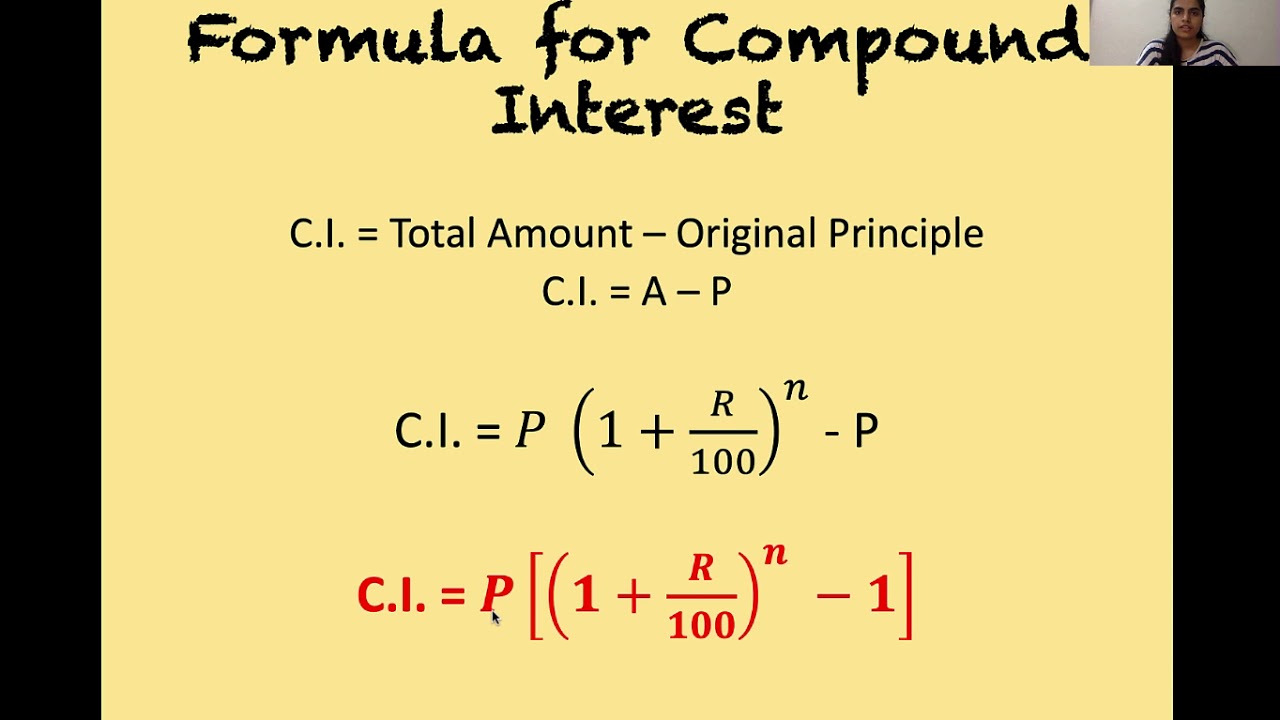 Finding Compound Interest Using Formula Part -4 by Mahek Seth - YouTube