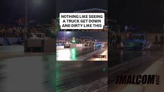 Watch how fast that 800+ shot of nitrous made this big block OBS truck move