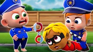 Five little Thieves - Little Police Chases Thief - Baby Songs - Kids Song & More Nursery Rhymes