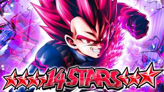 (Dragon Ball Legends) WOW! ULTRA SUPERVILLAIN SSJG VEGETA AT 14 STARS IS....