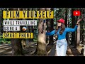 How to film yourself while travelling solo using a phone  how to make a travel vlog with phone