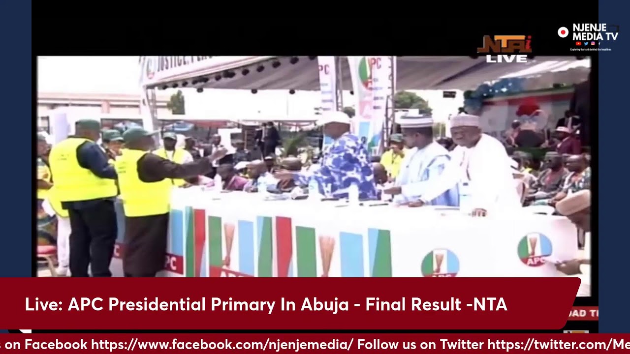 APC Presidential Primary Result Live In Abuja