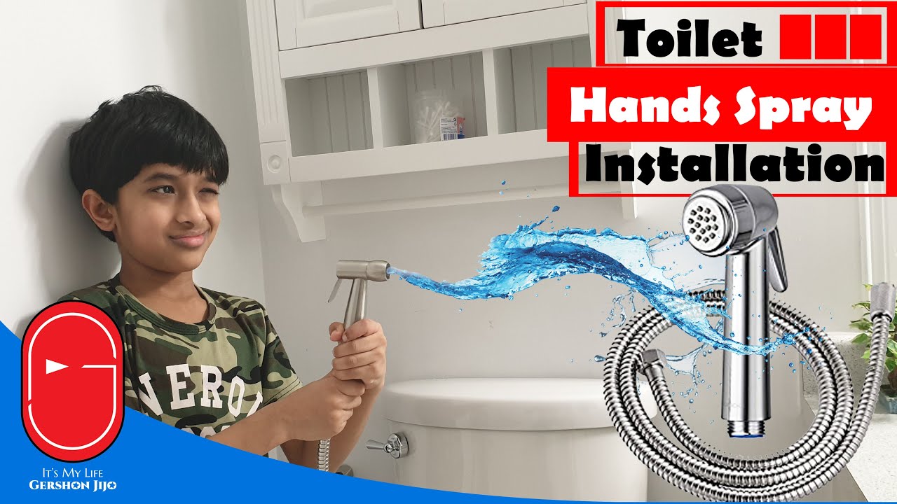 How To Install Toilet Hand Sprayer /Jet Sprayer - Easy DIY Bidet Home ...