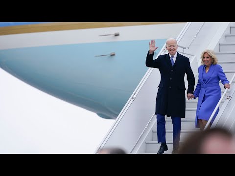 WATCH: U.S. President Joe Biden and wife Jill arrive in Ottawa