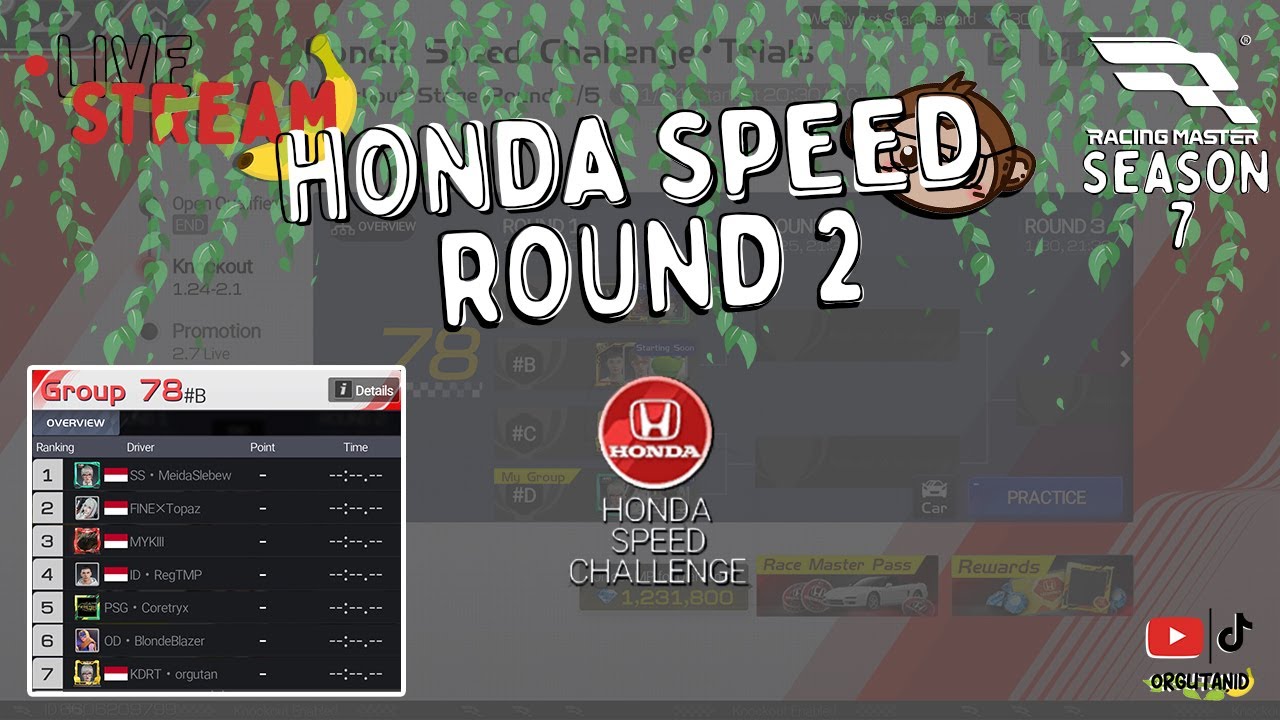 Day 4, Honda Speed Challenge Rd. 2 | Racing Master | Livestream D-153 ...