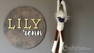 Make Your Own Round Name Sign!