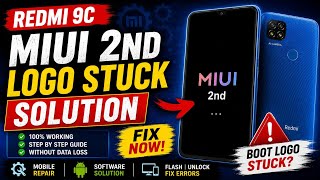 Redmi 9c 2nd Logo Restart Done Without dead Risk | Redmi 2nd Logo Restart