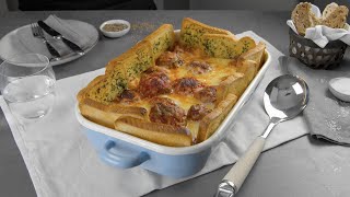 This Tasty Casserole Is Taking Comfort Food To The Next Level: Mozzarella-Stuffed Meatball Casserole