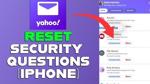 How to Reset Security Question on Yahoo Mail in iPhone 2025?