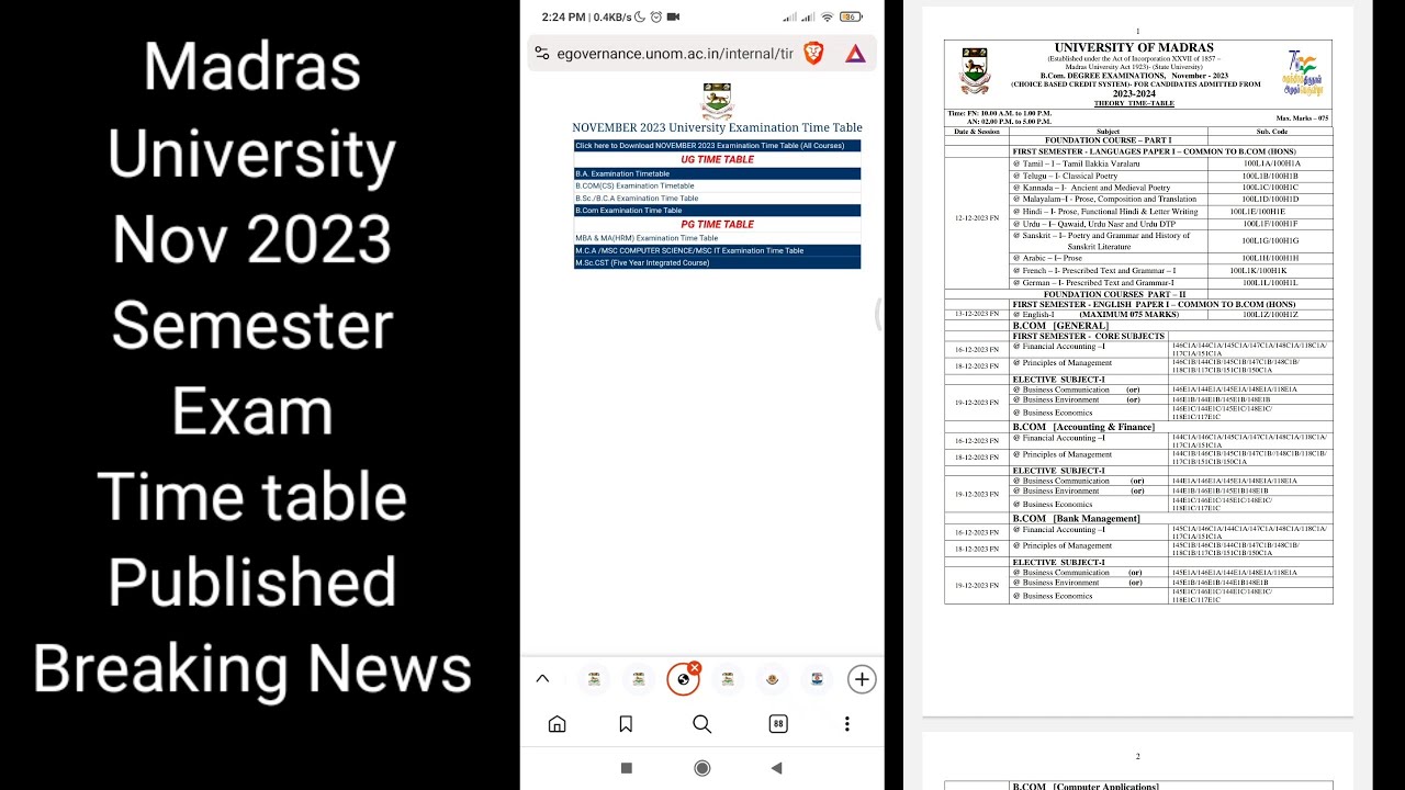 Madras University Nov 2023 Semester Exam Time Table Published Breaking madras-university-nov-2023-semester-exam-time-table-published-breaking