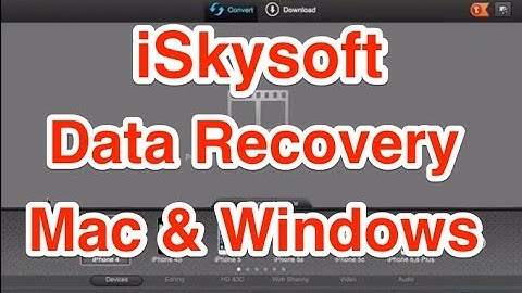 iSkysoft Data Recovery for Mac and Windows Review