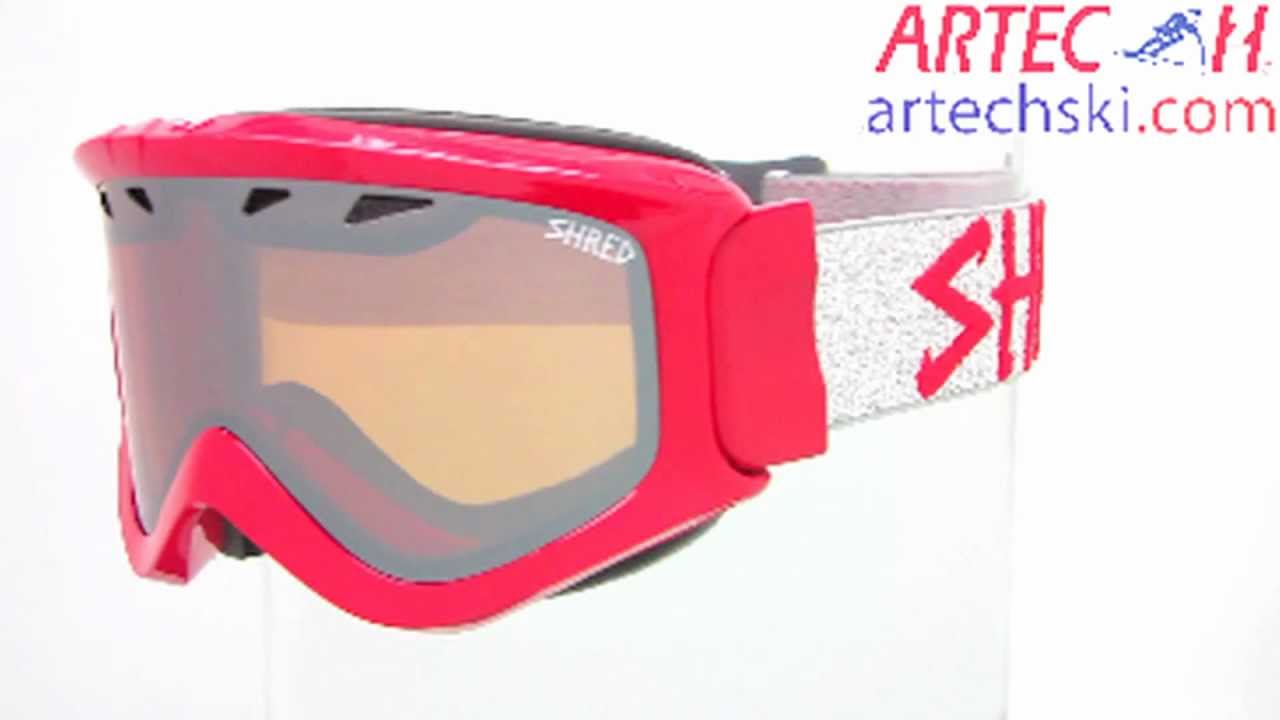 Shred Yoni Ski Goggles: La Tigre Red: ARTECHSKI.com: 4390: 2011-12