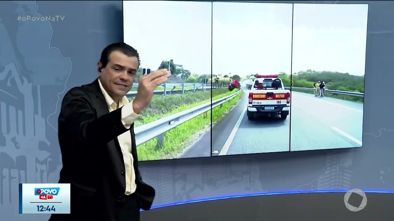 BR-230 é interditada após caminhão que transportava gasolina tombar na PB - O Povo na TV