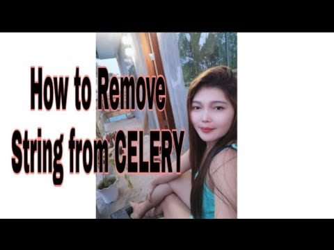 How to clean stalk-How to remove strings from celery