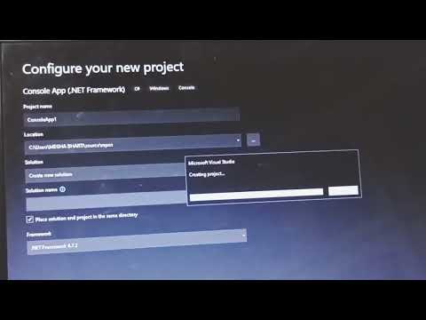 Print Hello world in Visual studio in C#