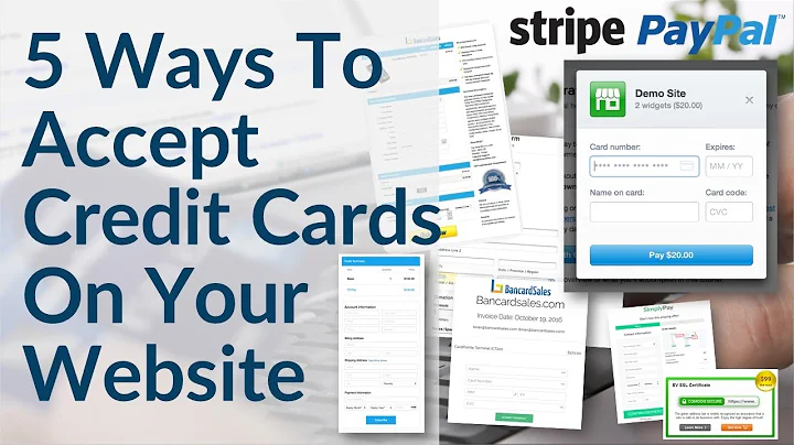 Accettare pagamenti con carta di credito sul tuo sito web - 5 opzioni tra cui Paypal, Stripe e conto merchant