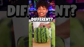 EATING A SQUARE WATERMELON!