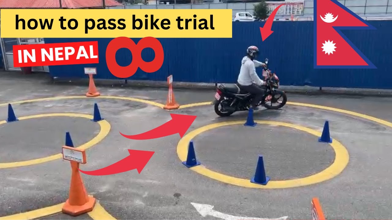 Bike trial how to drive | bike trial exam in nepal| yasari 8 ghumawnus