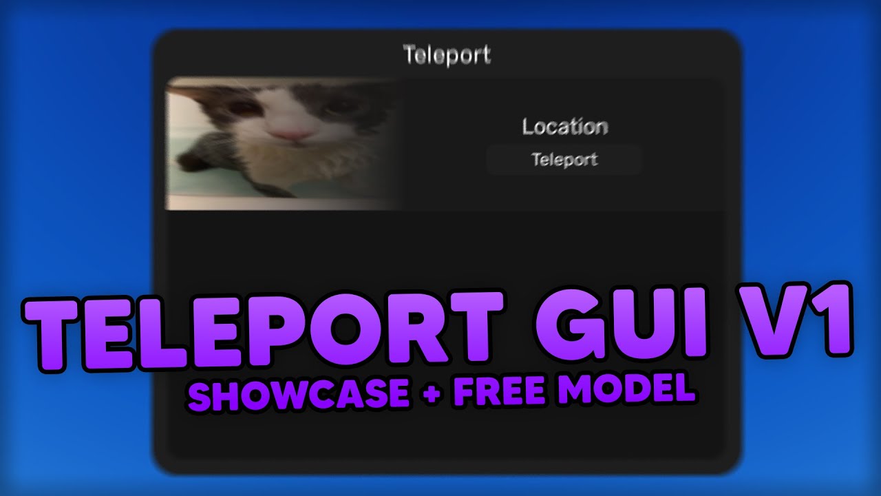 Teleport Gui V1 // Roblox Showcase + Free Model! - YouTube