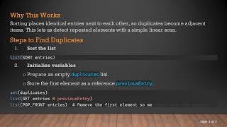 Finding All Duplicate Entries in a CMake List Efficiently