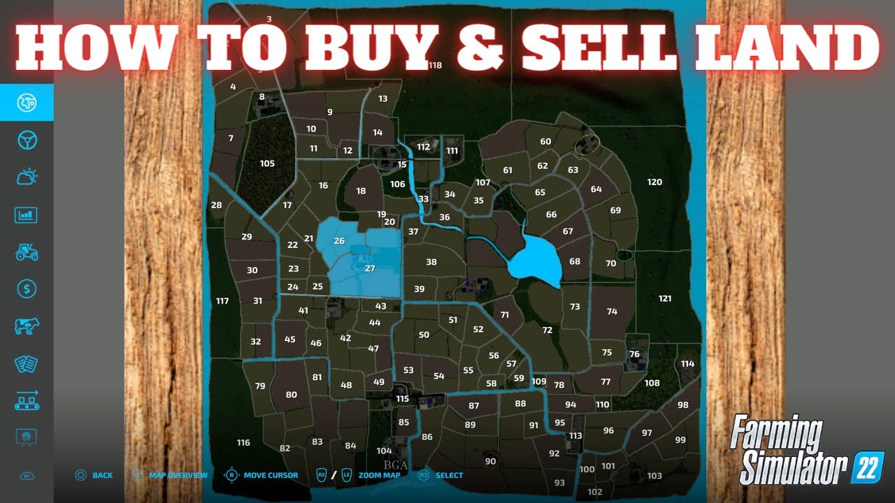 HOW TO BUY & SELL LAND in Farming Simulator 22, PS5