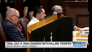 Trial day 3: Man charged with killing trooper